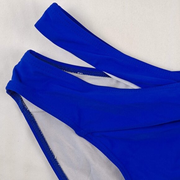 Holipick Size Small Cobalt Blue Bikini CutOut on Bottoms Ties on Bikini Top NWT - Picture 4 of 15